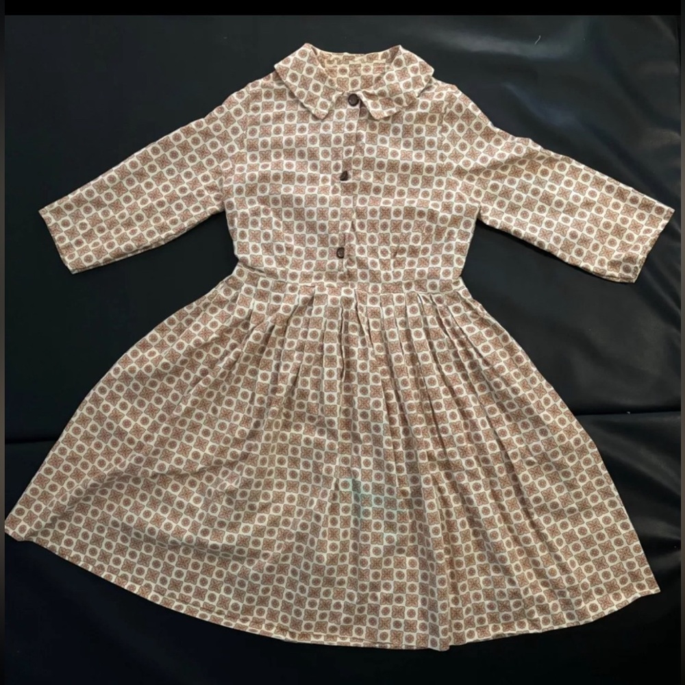 Antique handmade collared prairie dress